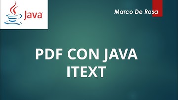 PDF con Java: ITEXT
