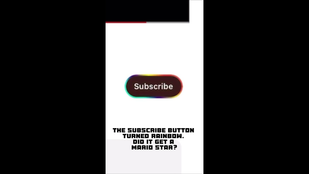 Rainbow subscribe button???￼