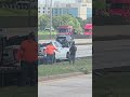 crash on I35W ftw #crash #accident #lawenforcement #cops #police #texas #fortworth #dallas #wow #how