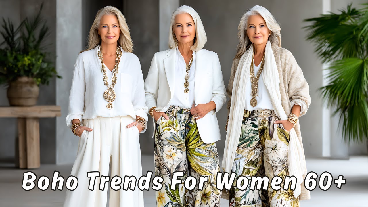 👖 Как преобразить брюки в стиле бохо после 60: как элегантные женщины создают непринужденно шикар...