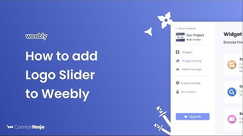 How to add a Logo Slider to Weebly