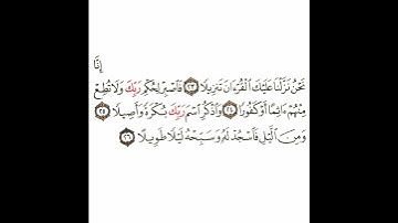 سورة الإنسان 5 القسم الخامس تكرار كيفي من. إنا نحن نزلنا عليك القرآن تنزيلا . إلى . وسبحه ليلا طويلا