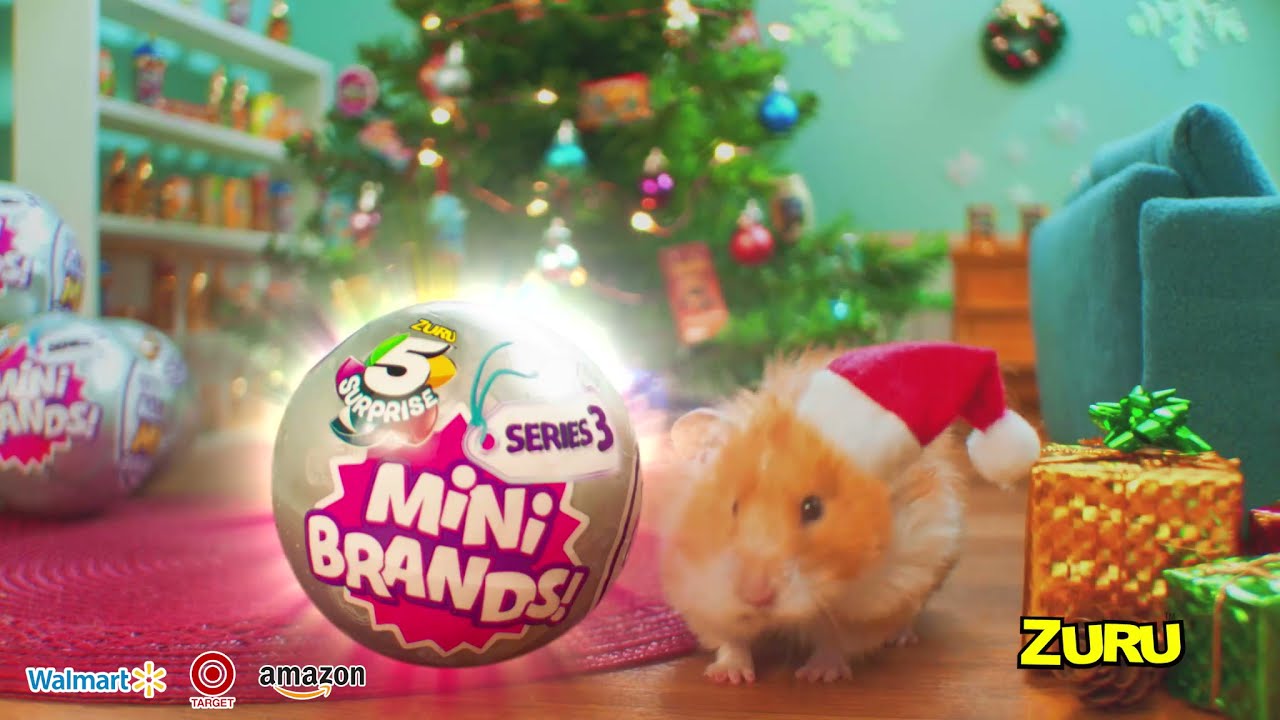 5 Surprise Mini Brands S3 6" XMas | USA - ZURU Toys