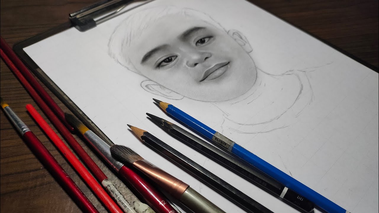 Charcoal Art Commission YouTube