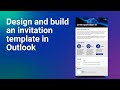 How to design and build an invitation HTML template in Outlook