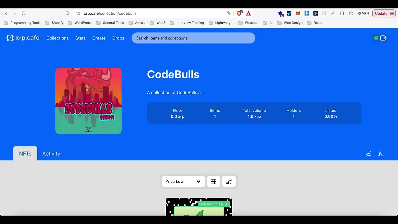 Amora - Create External Campaign using xrp.cafe collection