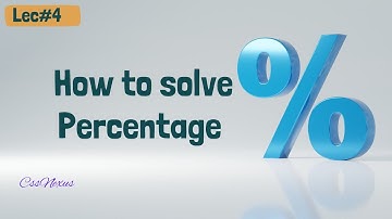 Basic Mathematics Concepts for MPT 2026 and CCE Screening| Percentages
