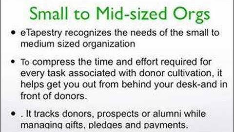 mm73  Donor Management - Choosing the right Donor Management Tool