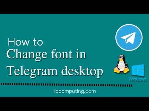 វិធីប្ដូរFont ក្នុងកម្មវិធី តេឡេក្រាម[How to change font on Telegram Pc]