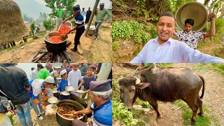 200 Kg Buffalo Meat Cooking In Nepal Village Mubashir Saddique Village Food Secrets