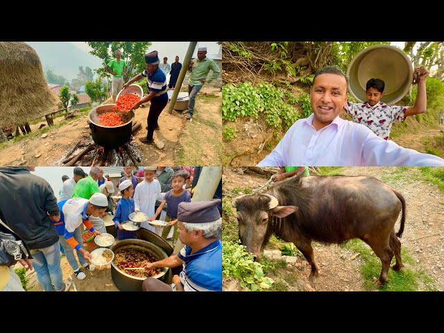 200 KG Buffalo Meat Cooking in Nepal Village | Mubashir Saddique | Village Food Secrets class=