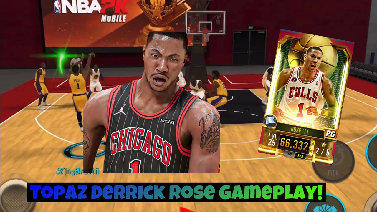 TOPAZ DERRICK ROSE GAMEPLAY! HE IS A GREEN MACHINE! - YouTube