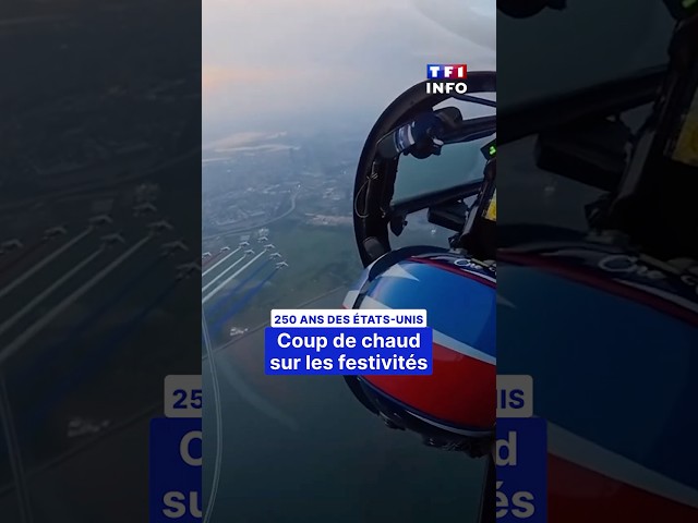 🎂🇺🇸 250 ans de l'indépendance des États-Unis : coup de chaud sur les festivités｜TF1 INFO