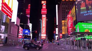 1080P - Times Square NYC - 1 min Stock Video - almost empty because of COVID -  Claymation Media