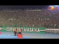 الجماهير الرجاوية تلهب المدرجات بأغنية جينا اليوم خلال مباراة الكوكب المراكشي