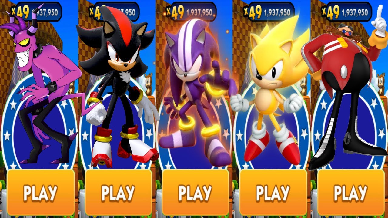 Sonic Dash - Darkspine vs Classic Super Sonic vs Shadow Battle All ...