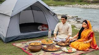 Camping With Miniature Munnibarbie & Husbandromantic Asmr Chicken Biryani & Grilled Fishdoll Story