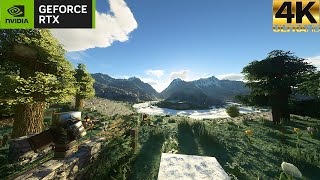 ULTRA REALISITIC Minecraft Mountain Log Cabin | RAY TRACING | RTX 4080 | [4K60]