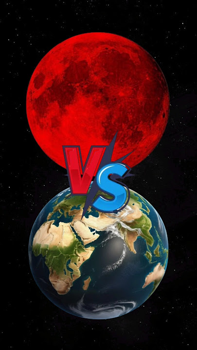 Blood Moon VS Earth 🌎🚀 #shorts #earth #solarsystem #space #universe #planet