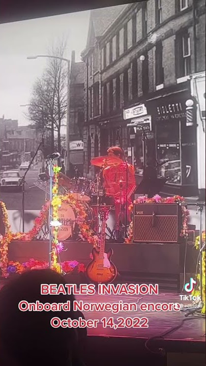 Beatles Invasion show onboard Norwegian Encore cruise
