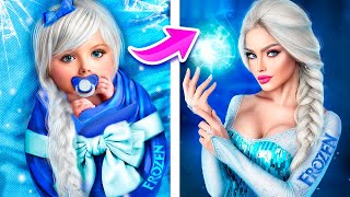 How to Become Elsa! Elsa From Birth to Death!