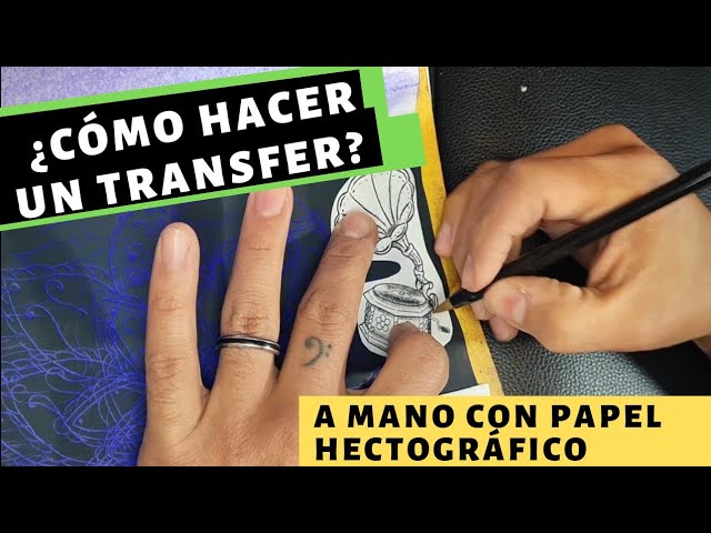 🔥8. ASI SE HACE UN TRANSFER para tatuar - A mano- Aprendiendo a tatuar -  tattoo - tutorial 