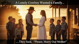 A Lonely Cowboy Wanted a Family of 7 From Cruel In-Laws – Then They Said, “Please, Marry Our Mother”