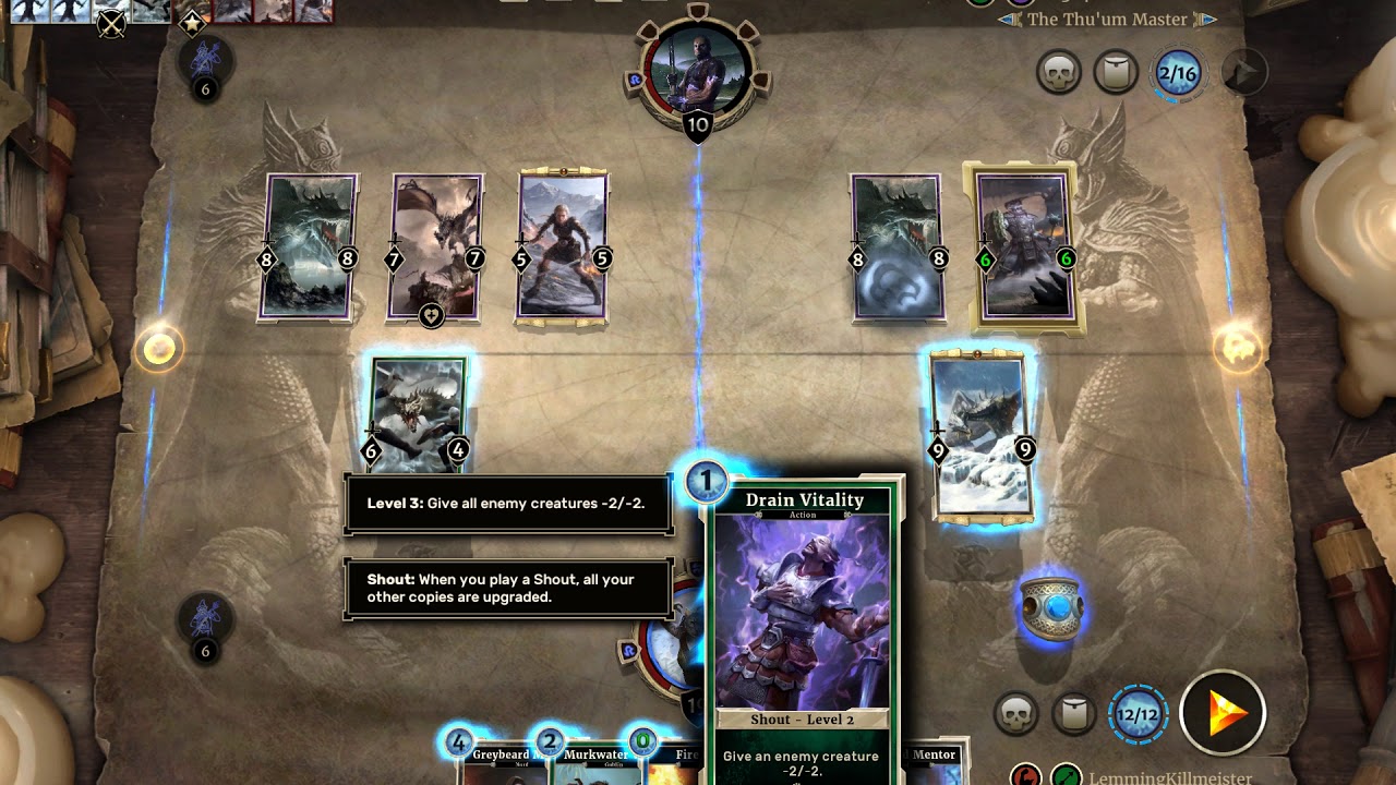 The Elder Scrolls : Legends - How to deal with  Ramp Scout- Dovahkiin Style