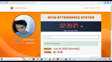 RFID Attendance With Face  Using Laravel 10