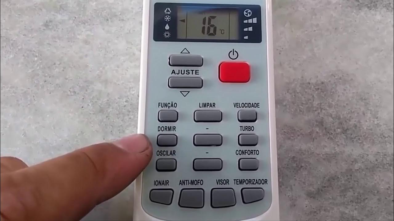 COMO USAR CONTROLE AR ELGIN E CONFIGURAR SEM MANUAL YouTube
