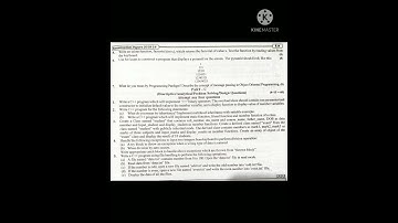 RTU - object oriented programming -2018 , 3rd sem main paper