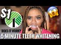 5 MINUTE TEETH WHITENING FROM DOLLAR TREE | DOES IT WORK?