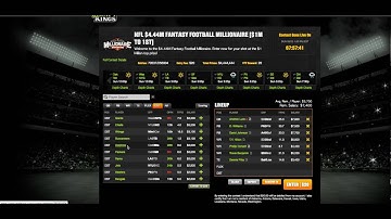 Week 3 NFL Draftkings Millionaire Maker Lineup