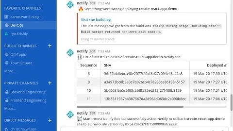 Mattermost Netlify Plugin