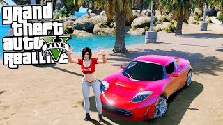 РЕАЛЬНАЯ ЖИЗНЬ В GTA 5 - ПОДАРИЛИ МАМЕ НОВУЮ TESLA ROADSTER! РЕАЛЬНАЯ ЖИЗНЬ В GTA 5 - ПОДАРИЛИ МАМЕ НОВУЮ TESLA ROADSTER!