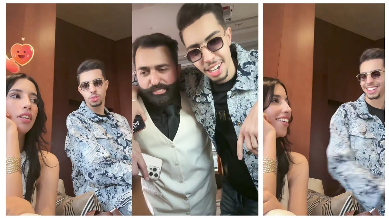 شيماء مع عمالقة تيكتوك مع شكح او ابو جاسم فى افين دبي 