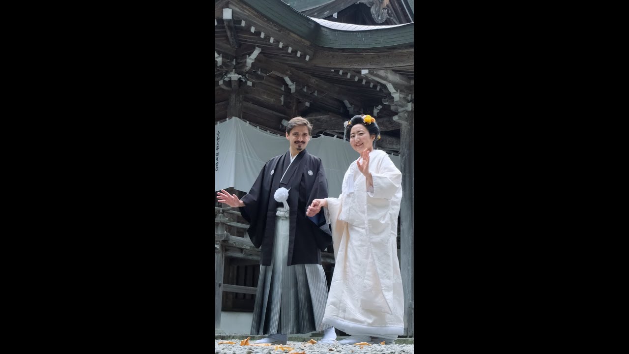 戸隠神社での結婚式のためフランスから Shorts Youtube
