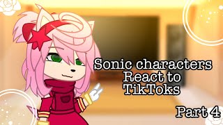 Sonic characters react to TikToks||Part 4||⚠MY AU⚠||Desc.||