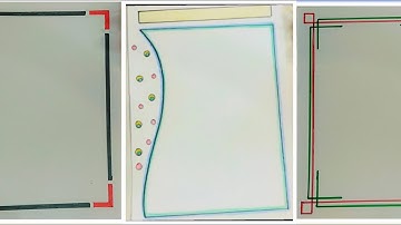 Top 3 beautiful border designs | top 3 Front page design for projects | top project work designs