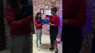 🎅 Corporate Fun: Secret Santa Gift Opening! 🎁🎉 #officefunnymoments #SecretSanta  #TeamBonding #