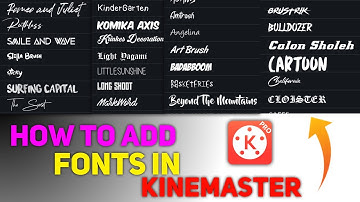 How To Install Custom Fonts In Kinemaster Easily | Kinemaster Me Custom Fonts Kaise Install Kare 🔥