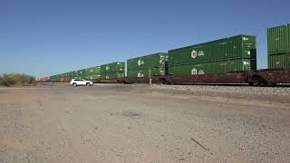 Union Pacific #2579 stacktrain EBD   @ Historic Sentinel, AZ  train station location 9/21/204