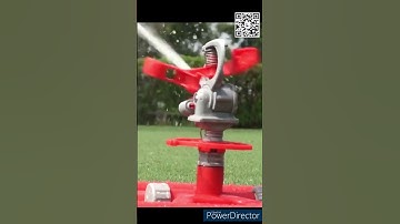 Plastic adjustable angle sprinkler on H shape base #crestongardenhose #gardenhose #irrigation