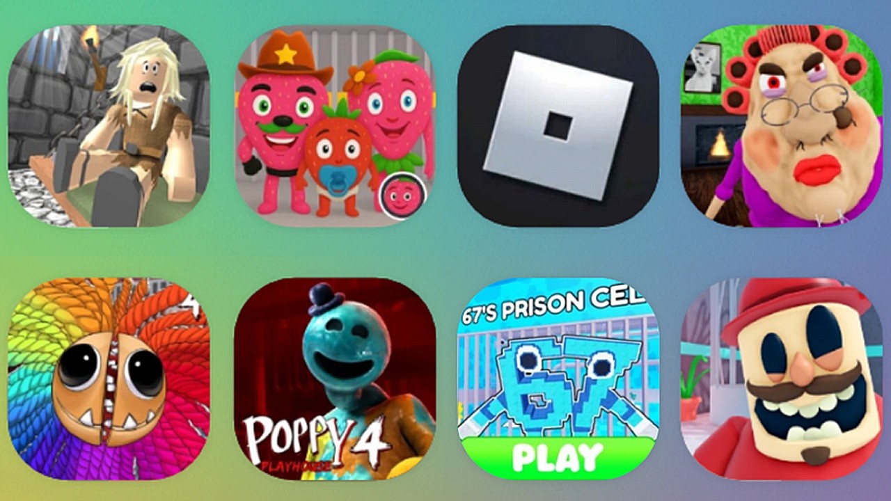 Roblox; Escape The Petshop, PoppyPlayhouse Chapter 4, 67's Prison Run, Escape Evil Grandma,..