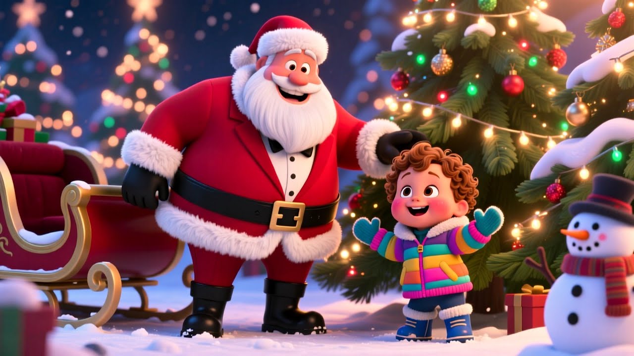 Santa Playground Fun 🎅🎶 Fun Christmas & Holiday Song for Kids Toddlers Preschool