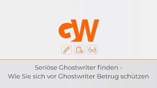 Seriöse Ghostwriter finden • Akademische Ghostwriting Agentur GWriters