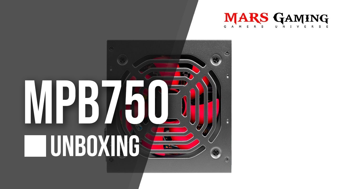 Alimentation ATX Mars Gaming MPB - 1000W (Noir/Rouge)