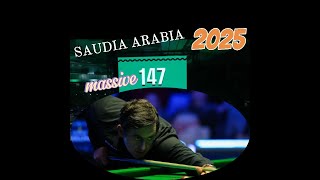 Ronnie O'Sullivan hit 2 snooker MAX-147 against Chris Wakelin in Jeddah 2025