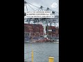 Watch the surprising moment 20 shipping containers fell into the water at Long Beach, CA