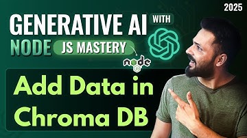 Generative AI with Node JS in Hindi #31 Add Data in Chroma DB using Node.js | Vector Database
